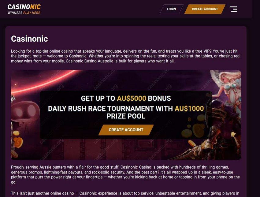 Casinonic Testimonial - Expert & Gamer Scores (2026 )